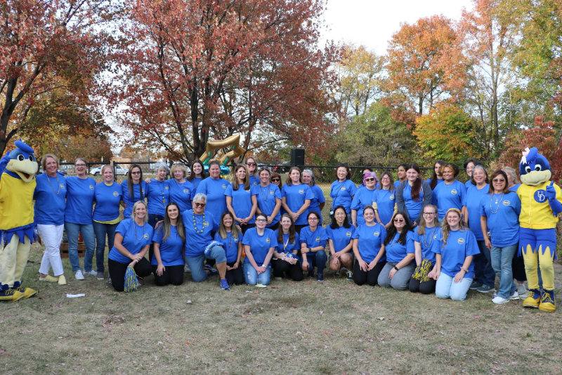 ELC Staff group photo at 20th anniversary celebration